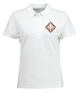 Fr. Polo-Shirt weiß / schwarz - MOTIV 3