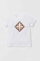 Baby  T-Shirt weiß / schwarz - MOTIV 3
