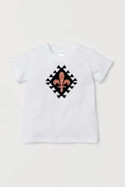 Baby  T-Shirt weiß / schwarz - MOTIV 1