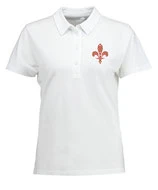 Fr. Polo-Shirt weiß / schwarz - MOTIV 2