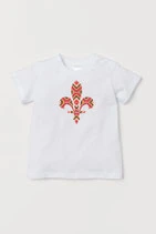 Baby  T-Shirt weiß / schwarz - MOTIV 2