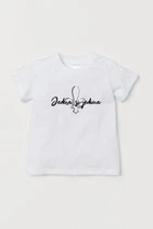 Baby  T-Shirt weiß / schwarz - MOTIV 5
