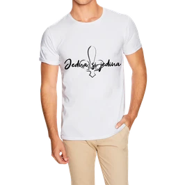 Hr. T-Shirt weiß / schwarz - MOTIV 5