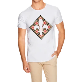 Hr. T-Shirt weiß / schwarz - MOTIV 3